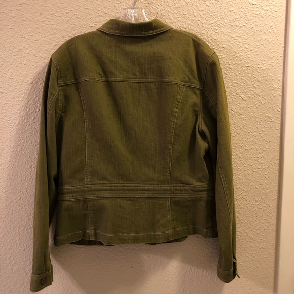 Vintage style Stonebridge green denim jacket - Picture 2 of 5